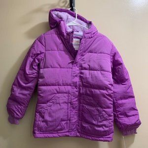 NWT Lg Girls Puffer Jacket Purple